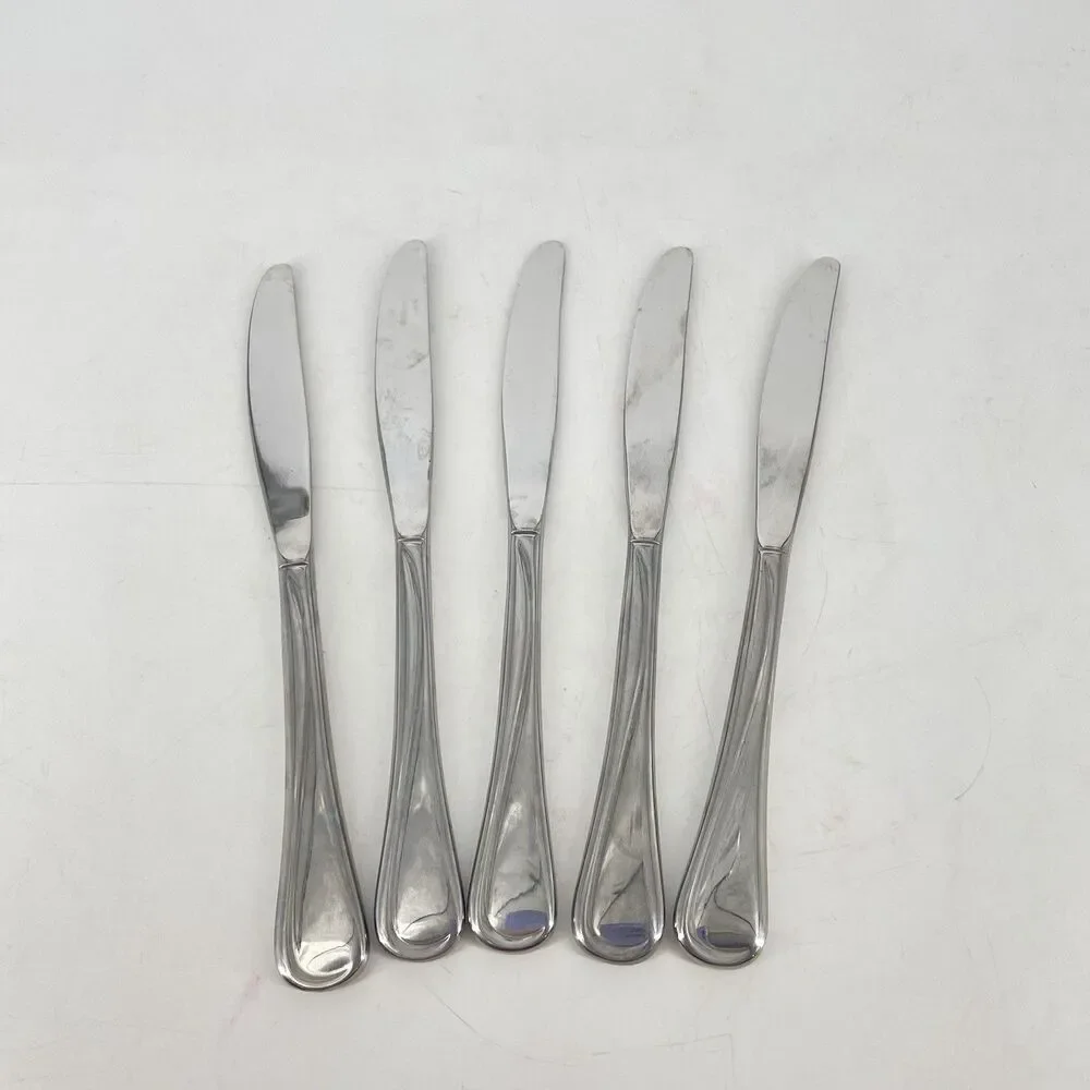 Oneida Flight Reliance Dinner Knives Set of 5 Stainless Steel 9” Replacement